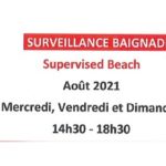 Attention plage surveillée à partir du 11 août 1